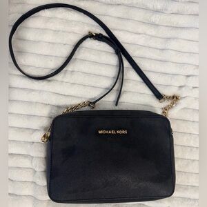 Michael Kors Jet Set Large East-West Saffiano Leather Crossbody Bag